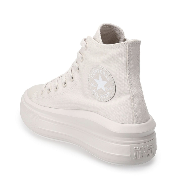 Converse Chuck Taylor All Star Move Edge Glow Platform Sneakers Pale Putty - Picture 5 of 12